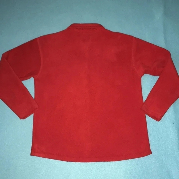 ❄️ Vintage fleece Christmas sweater/ jacket embroidered snowflakes size L - Picture 2 of 8